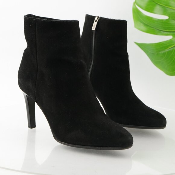 La Canadienne Womens Ellenor Boots Size 10 Waterproof Black Suede Heel Booties - Picture 11 of 13